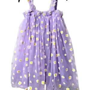 Lola + The Boys Purple Daisy Dress